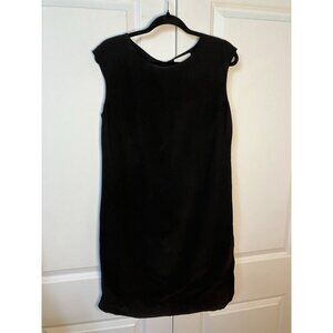 Cynthia Rowley Dress Womens 10 Sleeveless LBD Black Silk Dress Neutral Classic